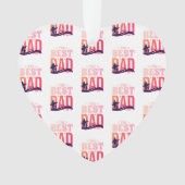 De Beste Papa Ooit Ornament (voorkant)