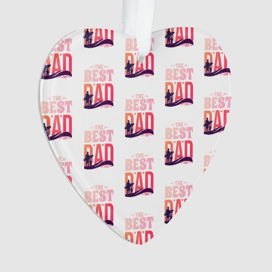 De Beste Papa Ooit Ornament (voorkant)
