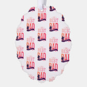 De Beste Papa Ooit Ornament Kaart (Links)