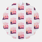 De Beste Papa Ooit Ornament Kaart (Voorkant)