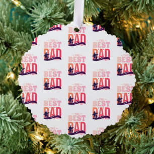 De Beste Papa Ooit Ornament Kaart