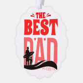 De Beste Papa Ooit Ornament Kaart (Links)