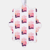 De Beste Papa Ooit Ornament Kaart (Links)