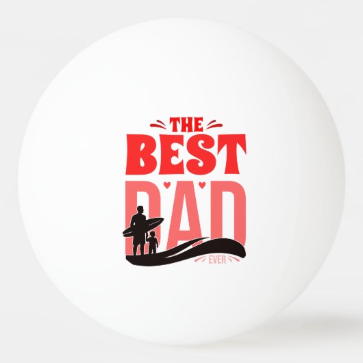 De Beste Papa Ooit Pingpongbal (Voorkant)