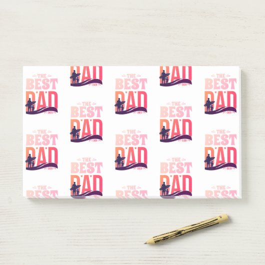 De Beste Papa Ooit Post-it® Notes (Op bureau)