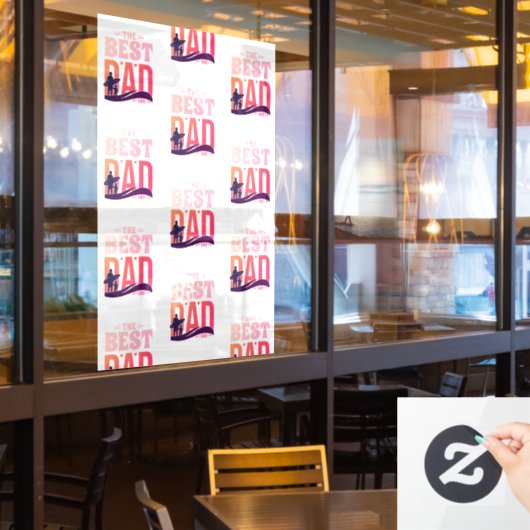 De Beste Papa Ooit Raamsticker (Restaurant Raam)