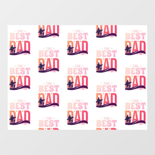 De Beste Papa Ooit Raamsticker (Vel)