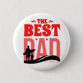 De Beste Papa Ooit Ronde Button 5,7 Cm (Voorkant)