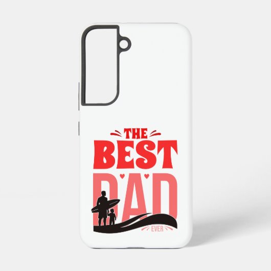 De Beste Papa Ooit Samsung Galaxy Hoesje (Achterkant)