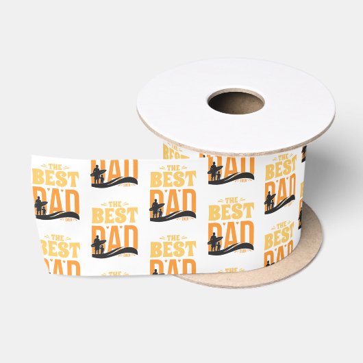 De Beste Papa Ooit Satijnen Lint (Spoel)