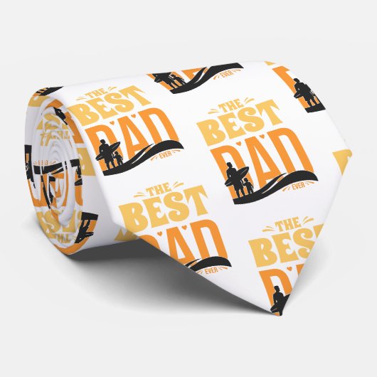 De Beste Papa Ooit Stropdas (Opgerold)