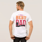 De Beste Papa Ooit Tri-Blend Shirt (Achterkant volledig)