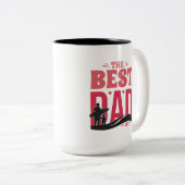De Beste Papa Ooit Tweekleurige Koffiemok (Voorkant rechts)
