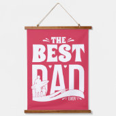 De Beste Papa Ooit - Vader & Kind Hangend Wandkleed (Voorkant)