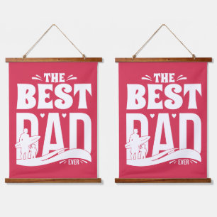De Beste Papa Ooit - Vader & Kind Hangend Wandkleed