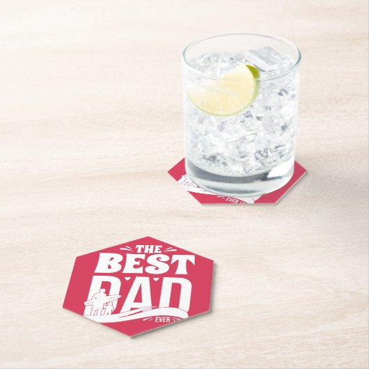 De Beste Papa Ooit - Vader & Kind Kartonnen Onderzetters (Insitu)