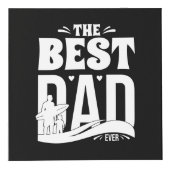 De Beste Papa Ooit - Vader & Kind Kubus (Voorkant)