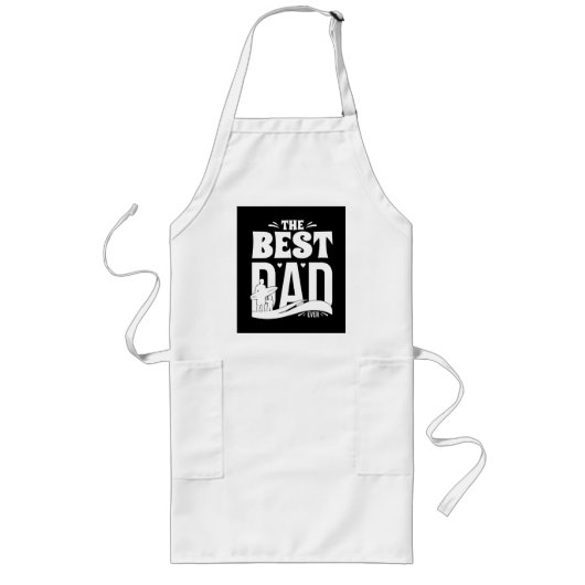 De Beste Papa Ooit - Vader & Kind Lang Schort (Voorkant)