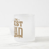 De Beste Papa Ooit - Vader & Kind Matglas Koffiemok (Voorkant links)