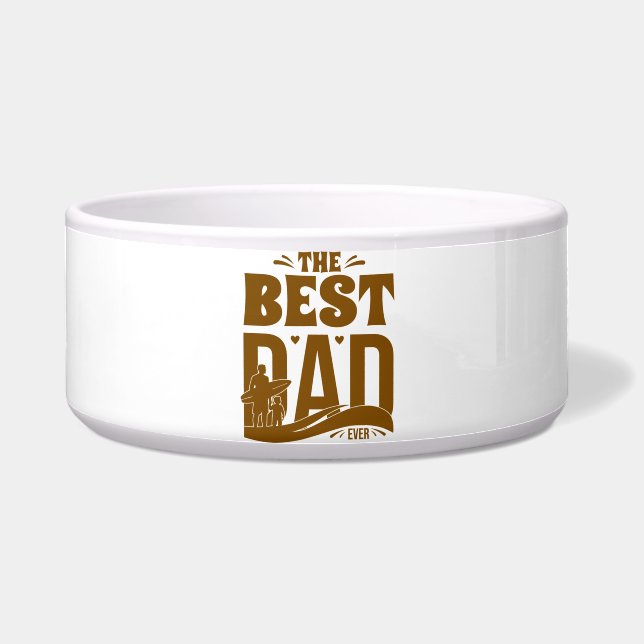 De Beste Papa Ooit - Vader & Kind Voerbakje (Voorkant)