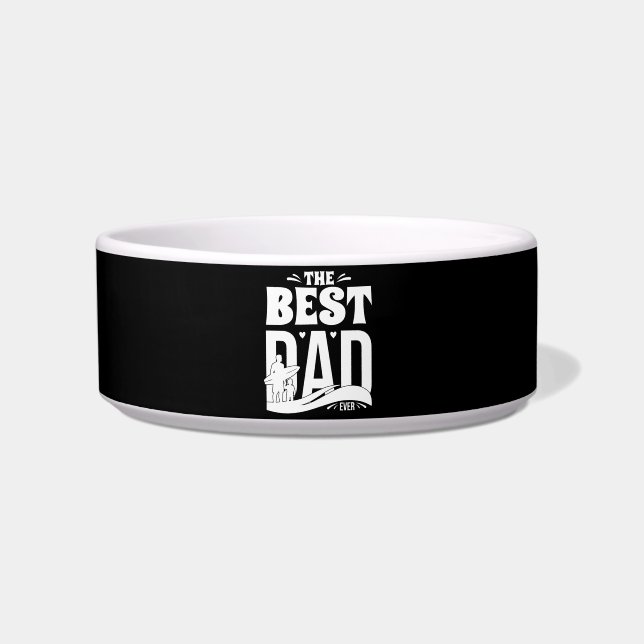 De Beste Papa Ooit - Vader & Kind Voerbakje (Voorkant)