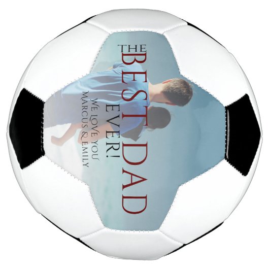 De Beste Papa Ooit Vaderdag Foto Voetbal (Gedraaid)