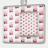 De Beste Papa Ooit Verzilverd Omlijst Ornament (Links)