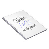 De Beste Papa op de Planeet Gepersonaliseerd Minim Notitieboek (Rechterzijde)