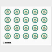 De Beste Papa Ronde Sticker (Vel)