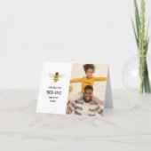 De beste papa | Schattigee bij en foto Vaderdag Feestdagen Kaart (Voorkant)