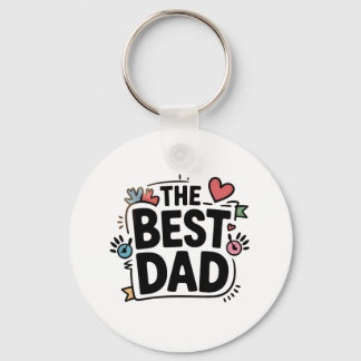 De beste papa tekst ontwerp sleutelhanger