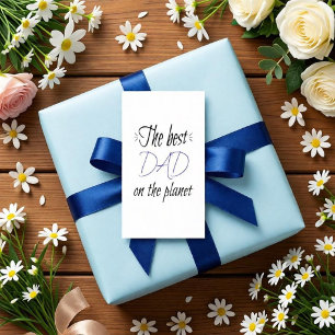 De Beste Papa ter Wereld Gepersonaliseerd Minimali Informatiekaartje