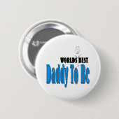 De beste papa ter wereld om te worden ronde button 5,7 cm (Voorkant /achterkant)