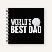 De beste papa typografie ter wereld | Notitieboek (Voorkant)