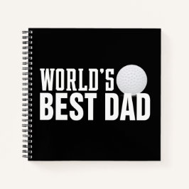 De beste papa typografie ter wereld | Notitieboek