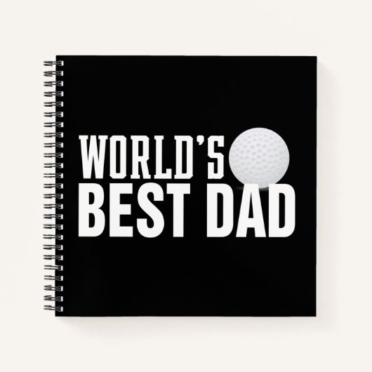 De beste papa typografie ter wereld | Notitieboek (Voorkant)