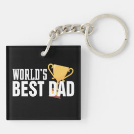 De beste papa typografie trofee ter wereld | SLEUT Sleutelhanger