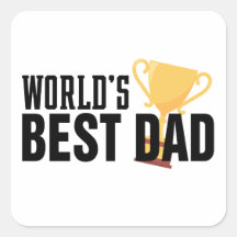 De beste papa typografie trofee ter wereld | STICK