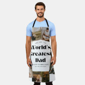 De Beste Papa van de Wereld 7 Fotocollage Schort (Gedragen)