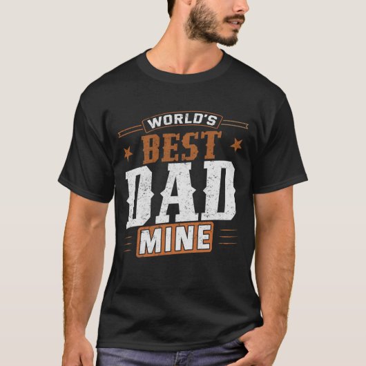De beste papa van de wereld - oprechte vaders gesc t-shirt (Voorkant)