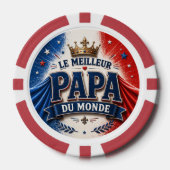 De Beste Papa van de Wereld Poker Chips (Voorkant)