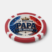 De Beste Papa van de Wereld Poker Chips (Enkel)