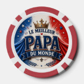 De Beste Papa van de Wereld Poker Chips (Achterkant)