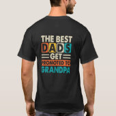 De beste papa's worden gepromoveerd tot grootpas k t-shirt (Achterkant)