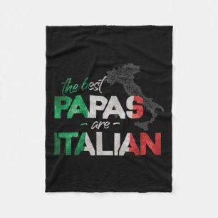 De beste papa's zijn Italiaans grappig Italië Coun Fleece Deken