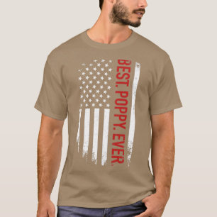 De beste papaver ooit  voor de Amerikaanse vlag T-shirt