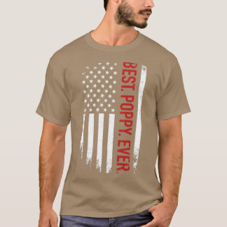 De beste papaver ooit  voor de Amerikaanse vlag T-shirt