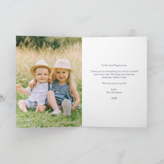 De beste pappy ooit | Vaderdag-foto Kaart (Binnen)