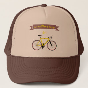 De beste papy is een wielrenner trucker pet
