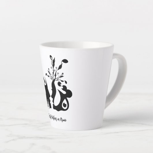 De beste partner in crime latte mok (Rechterhoek)